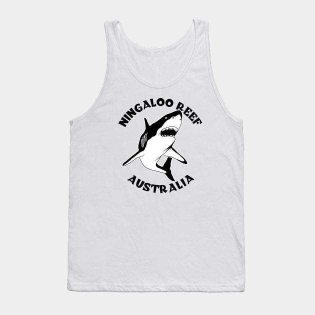 Shark Diving At Ningaloo Reek Tank Top by TMBTM